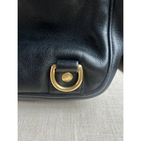 Ghurka MH No.174 All Leather Black Briefcase Shoulder Bag w/Storage belt Vintage - Picture 5 of 16